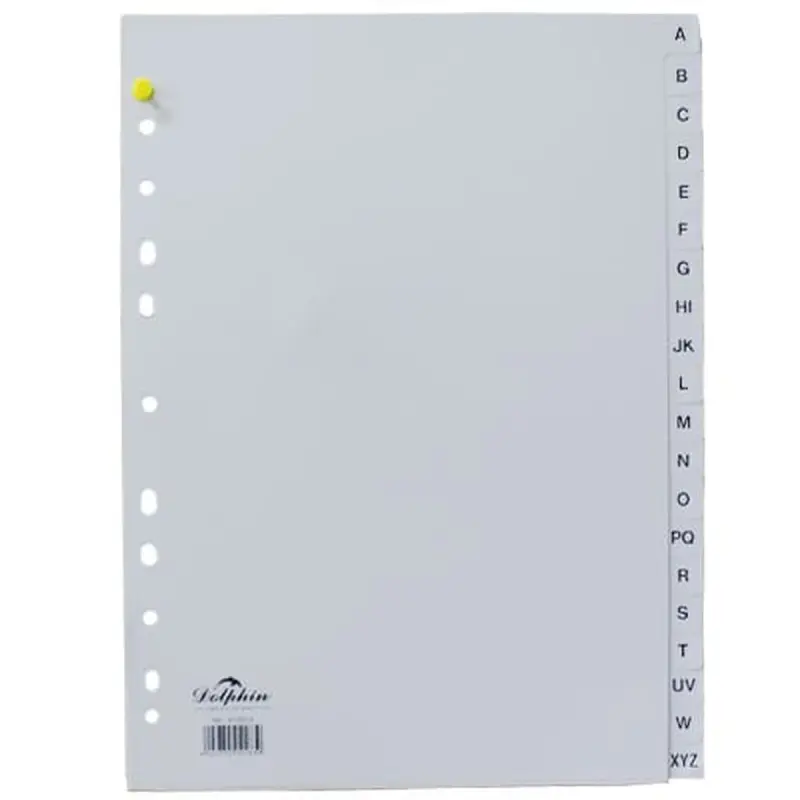 Dolphin 00-00002966 | Divider A-Z Multicolor Tabs