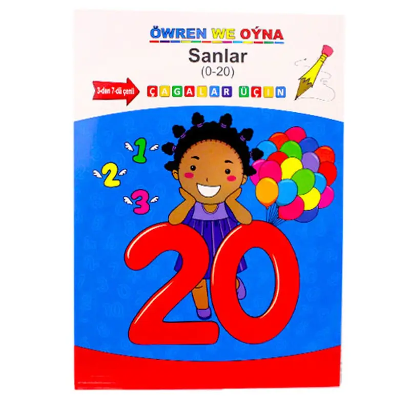 Sanlar BK-00011866 | Handwriting Workbook 0-20 for Early Education