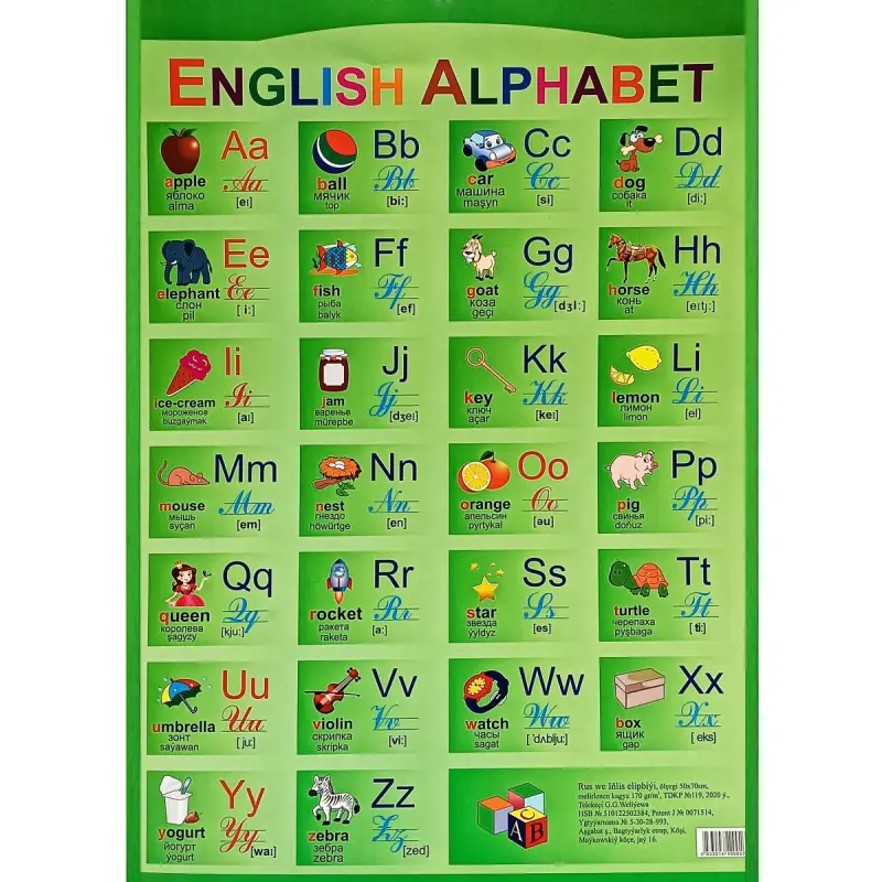 OF OF-00000248 | English Alphabet Poster 50x70 cm