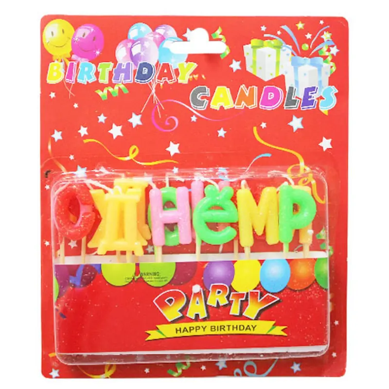 BK BK-00019503 | Cake Candles Happy Birthday Assorted Colors