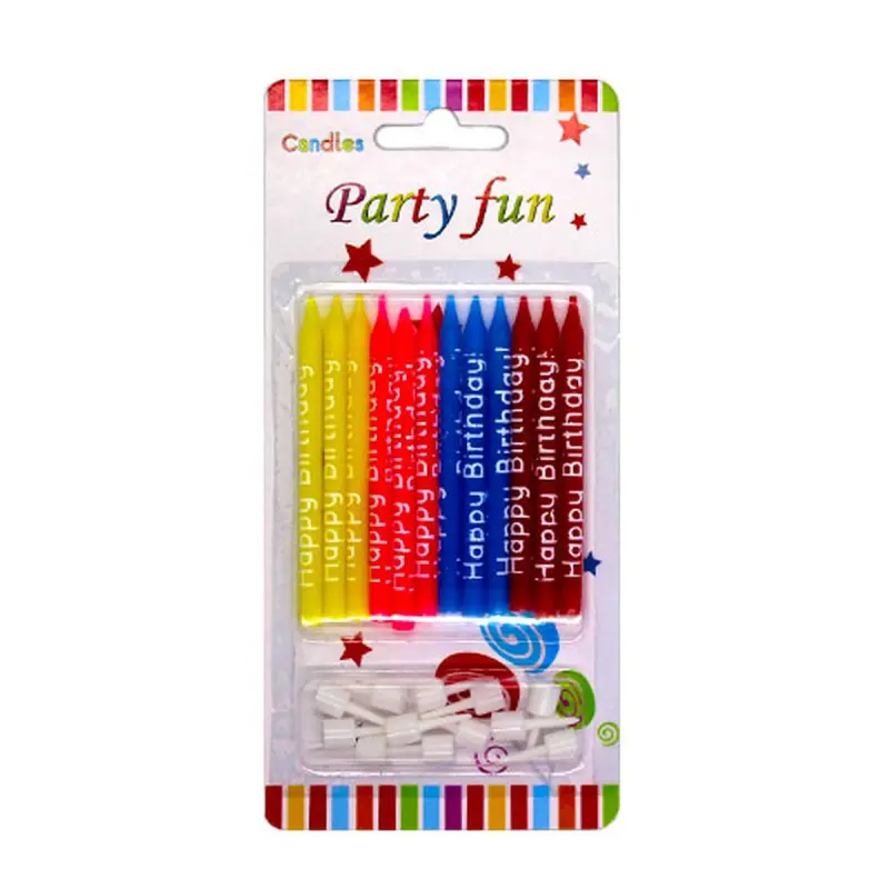 HAPPY BIRTH DAY RS-28 | Cake Candles 12 pcs Multicolor Pack