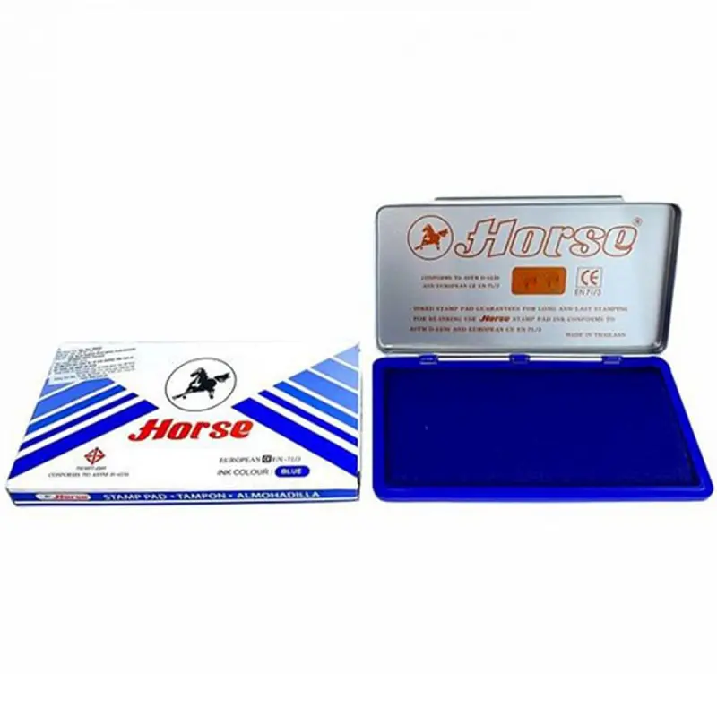 Horse 00-00000853 | Stamp Pad 10x7 cm Blue