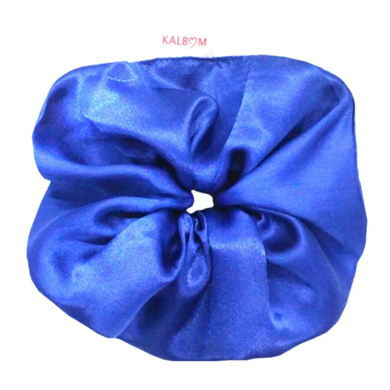 Scrunchie BK-00071575 | Резинка для волос шелк синий малый