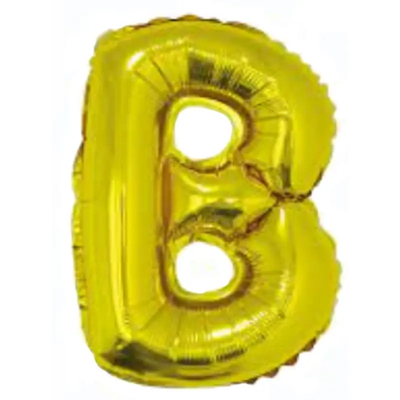 No Brand BK-00053918 | Foil Balloon Letter B Gold 18 Inches