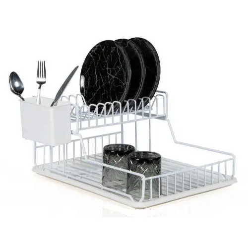 DEMIR 38032W | Iki Gatly Göterilip Bolýan Gap-Gach Guradyjy Rack Ak