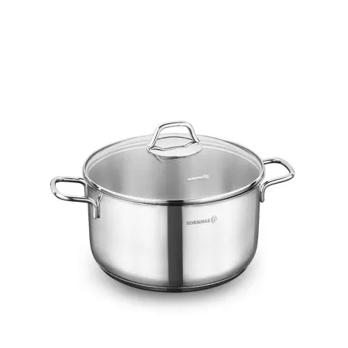 KORKMAZ A1657 | Casserole 5.5 L Stainless Steel 24x12 cm