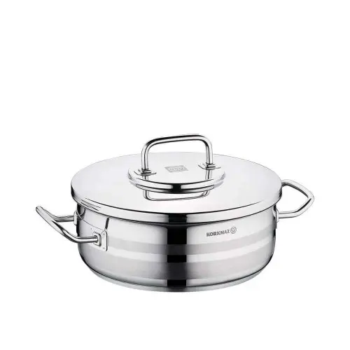 KORKMAZ A2036 | Casserole 28x10 cm Stainless Steel