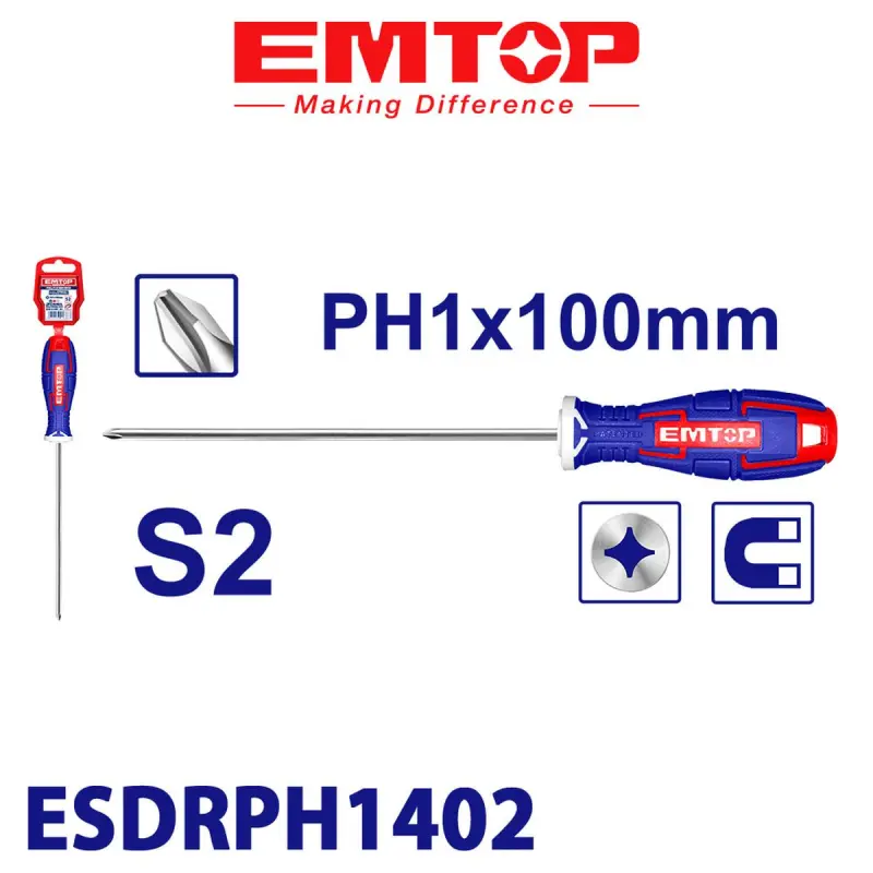 Emtop ESDRPH1402 | Phillips tornawidka 5.0mm magnit ujy