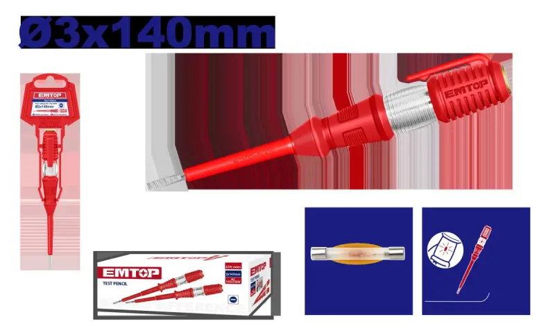 Emtop ETPL14001 | Indikator Awtýerka 3x140mm izolýirlenen