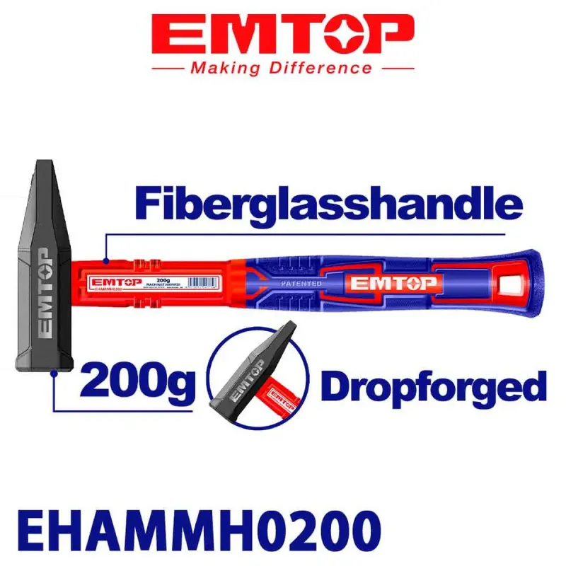 Emtop EHAMMH0200 | Hammer 200g Steel Head