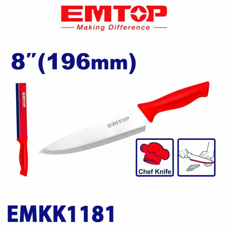 Emtop EMKK1181 | Кухонный нож 196 мм нержавеющая сталь упаковка 144 шт.
