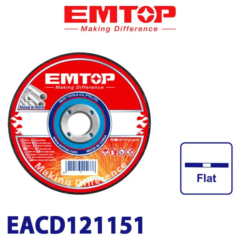 Emtop EACD121151 | Metal Kesiji Disk 115x1.2mm Köpçülik Gaplama