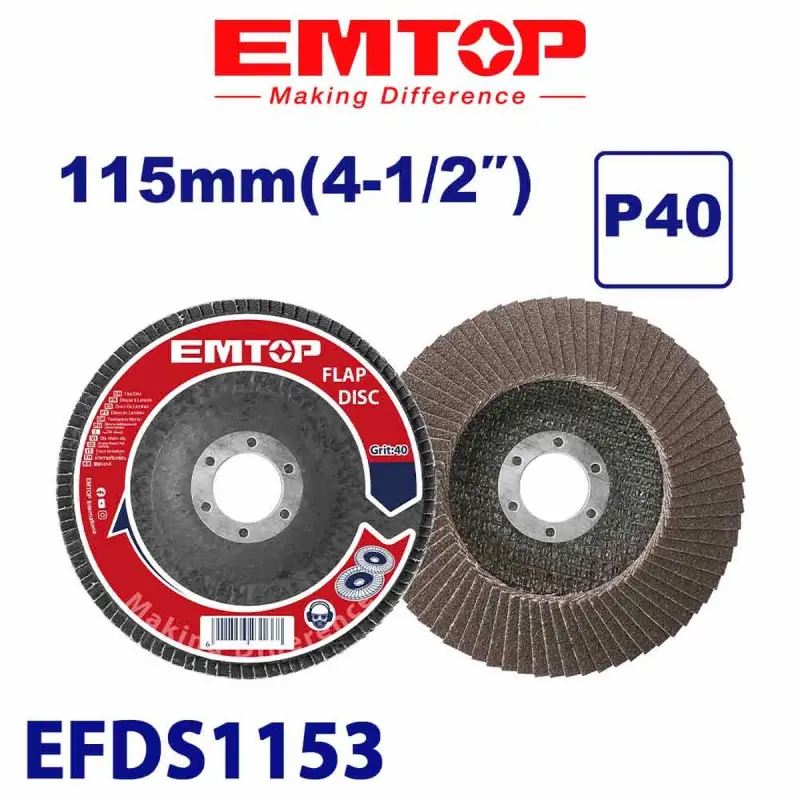 Emtop EFDS1153 | Üweji Disk 115mm P40 60 sany
