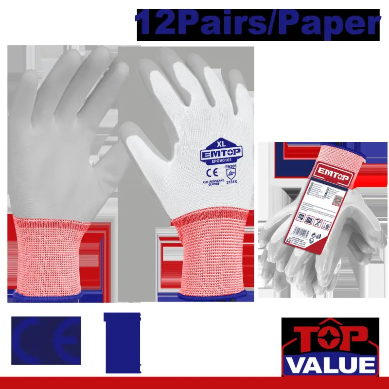 Emtop EPGV0101 | Rubber Gloves XL Industrial Grade