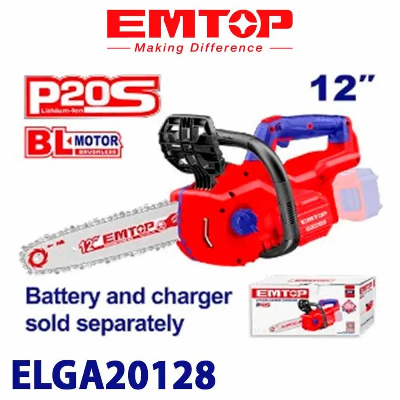 Emtop ELGA20128 | Chainsaw 20V 12 inch 900W