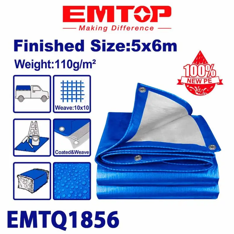 Emtop EMTQ1856 | Gurluşyk Tenti 5x6m Berk Polietilen
