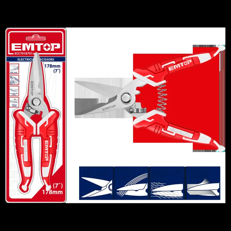 Emtop ECCT018701 | Электрическая угловая шлифмашина 178 мм