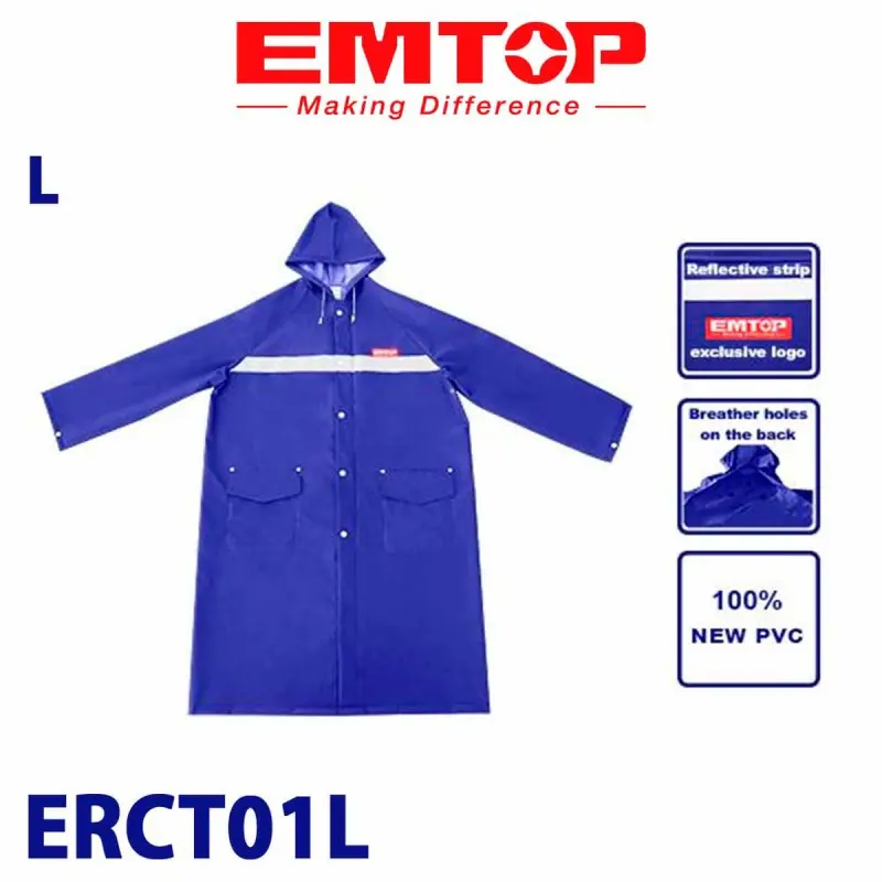 Emtop ERCT01L | Raincoat L Waterproof Full-Length