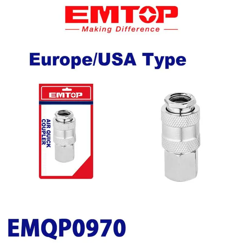 Emtop EMQP0970 | Kompressor ştuseri 1/4 dýuým metal