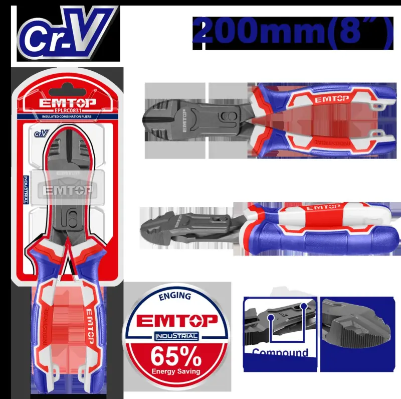 Emtop EPLRCD0851 | Universal Pruning Shears 200 mm, 8 mm Cut