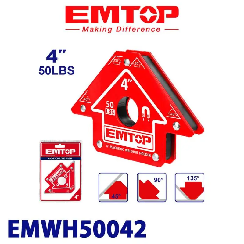 Emtop EMWH50042 | Magnit Burç Saklaýjy 4" 50Lbs