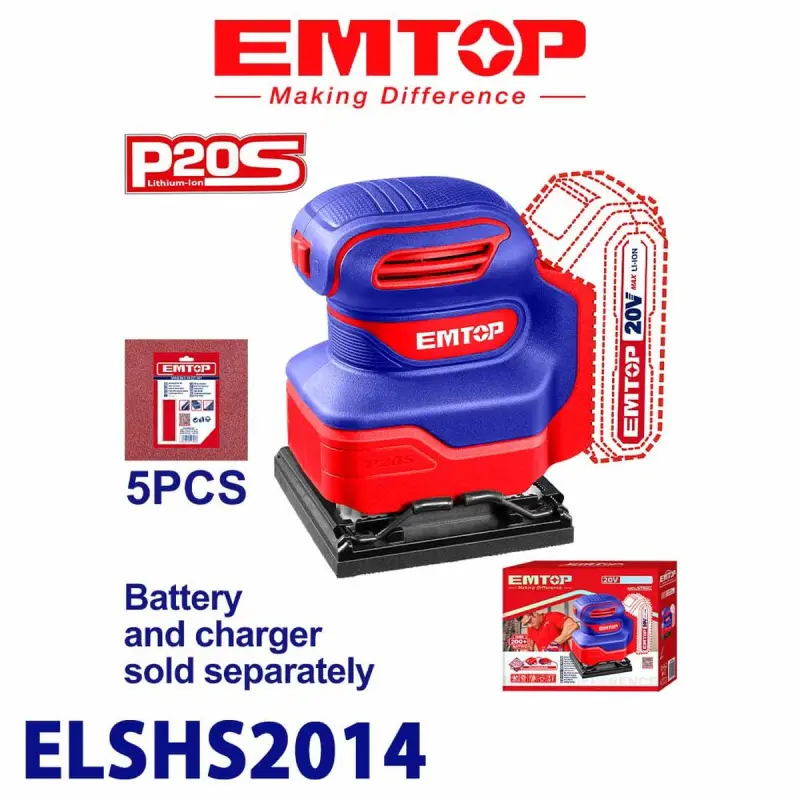 Emtop ELSHS2014 | Simsiz Najdak Apparaty 20V 110x100mm
