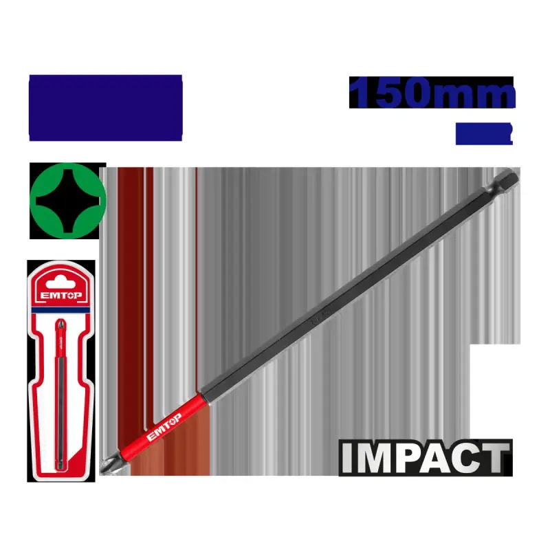 Emtop ESBTM5PH2150 | Бита PH2 ударная 150 мм