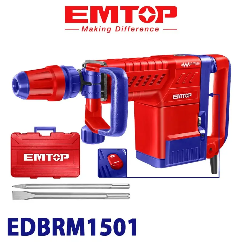 Emtop EDBRM1501 | Demolition Hammer 1500W