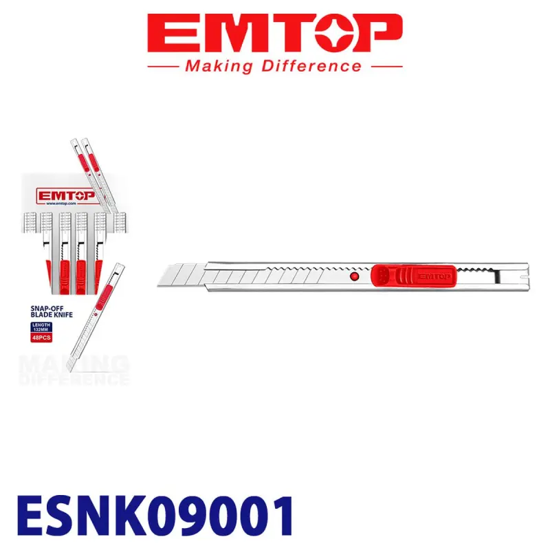 Emtop ESNK09001 | Монтажный нож 9x80 мм для гипсокартона