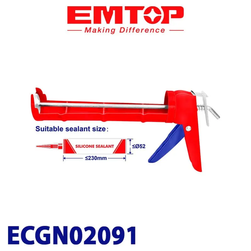 Emtop ECGN02091 | Silicone Gun 9 Inch Precision Applicator
