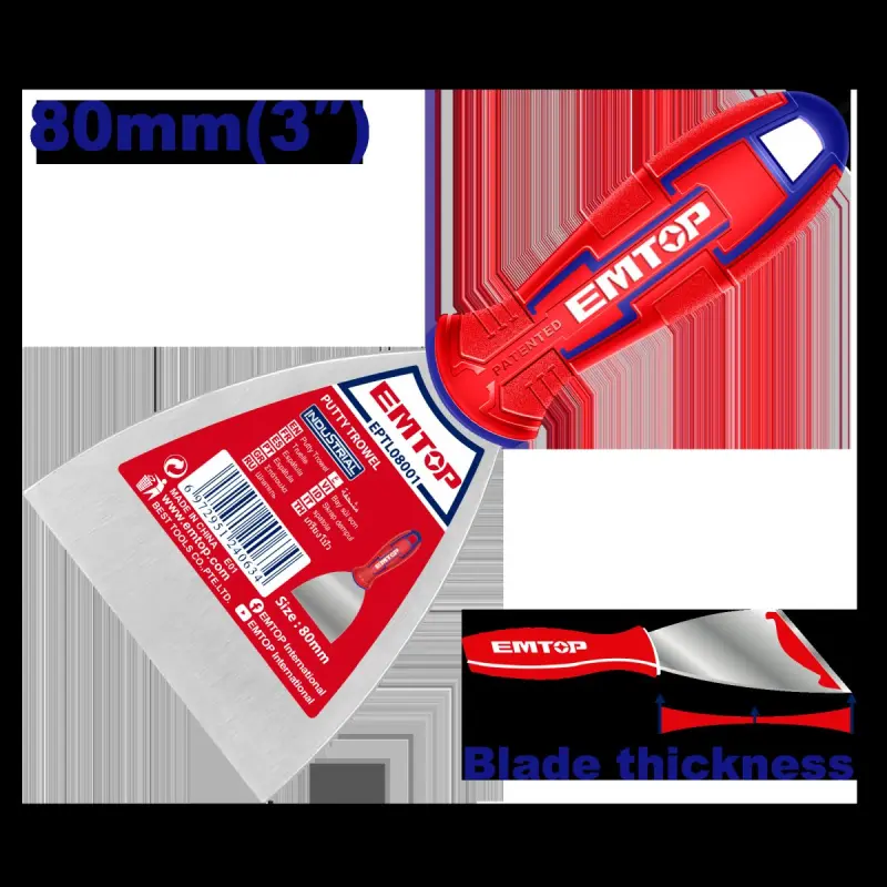 Emtop EPTL08001 | Shpatel 3r 80mm Stainless Steel Blade