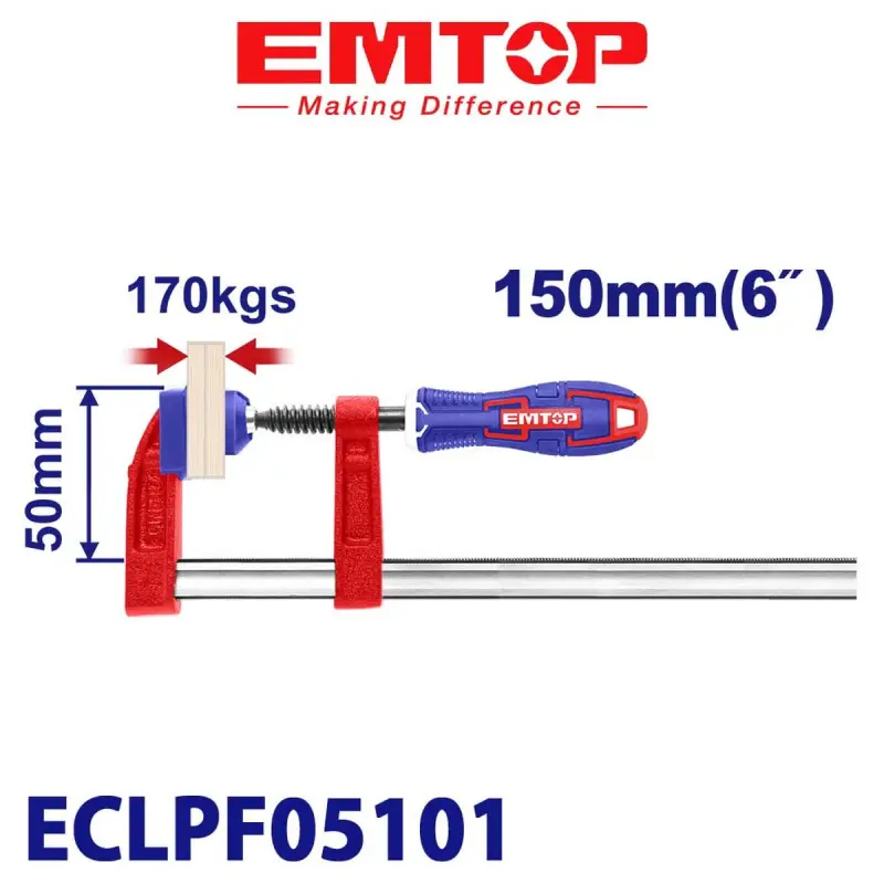 Emtop ECLPF05101 | Tizlik F 50x150mm agyr şertler üçin