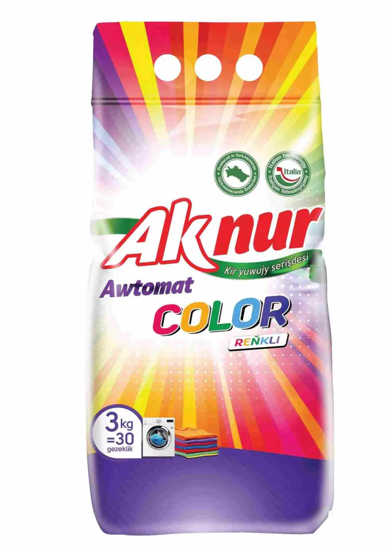 Стиральный порошок автомат "Aknur Color" 3 кг