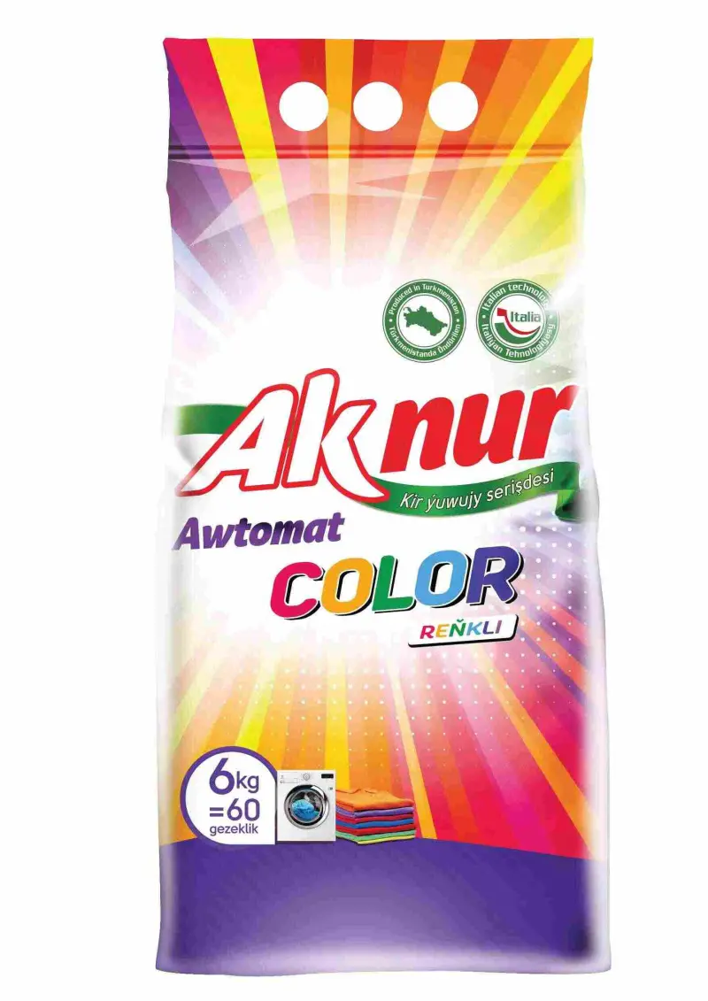 Стиральный порошок автомат "Aknur Color" 6 кг