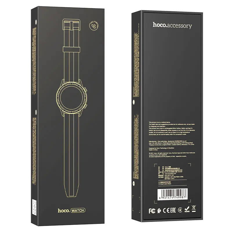 Hoco Y2 Pro | Smart Watch HD IPS Touchscreen IP68