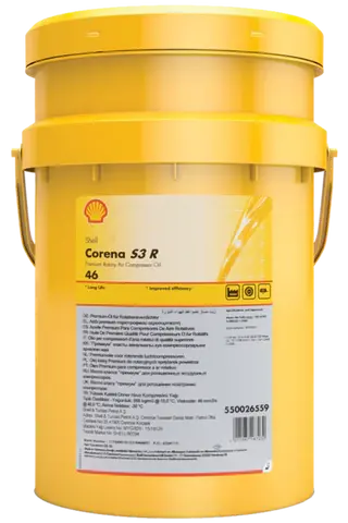 Shell Corena S3 R 46 | Compressor Oil 20L ISO 6743-3A DAJ