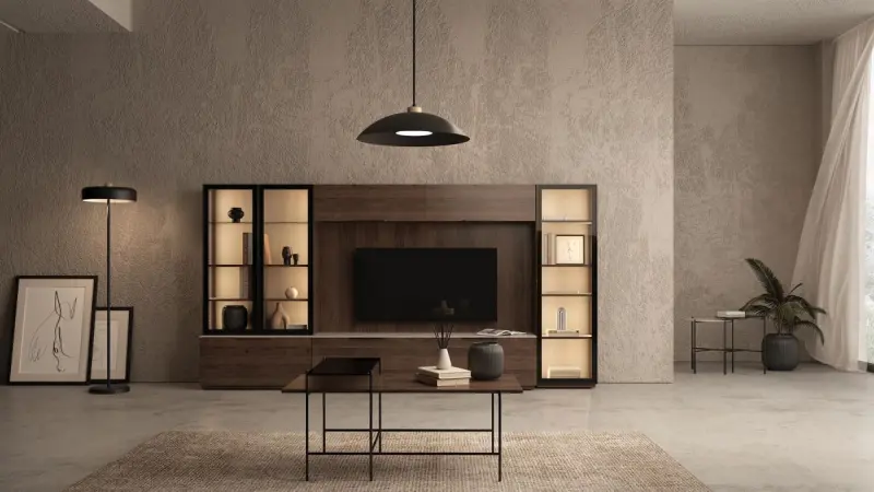 ARMIN 3200420814 | Aýna gapyly kitaplyk 50 sm