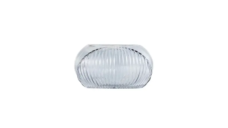 LINEA 3200421137 | Glass Vase Small Grey Tempered