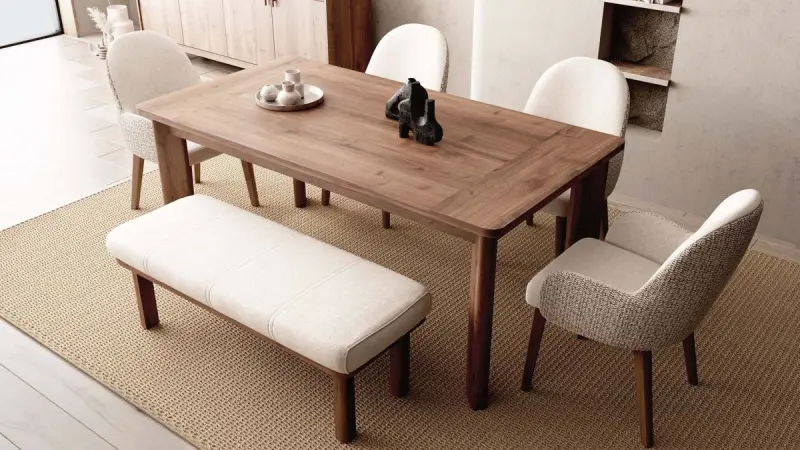 LUCENTA 3200420384 | Bench-Pouf Commercial Upholstered Seating