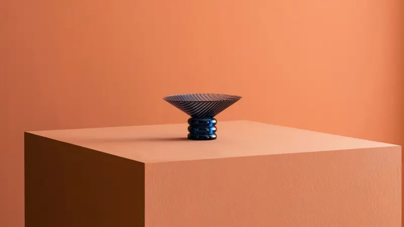 MARE 3200421142 | Стеклянная миска закаленная синяя