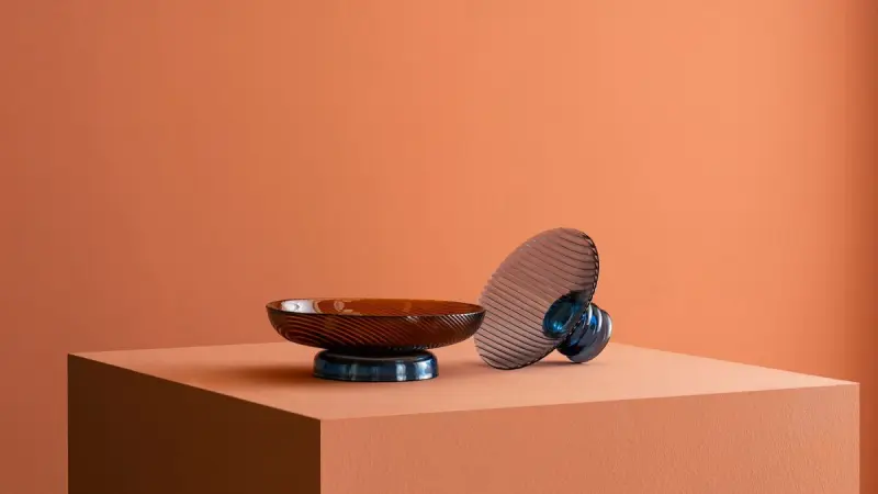 MARE 3200421142 | Стеклянная миска закаленная синяя