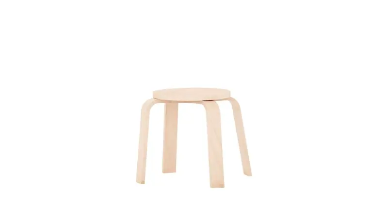 NATURAL 3200398613 | Wooden Kids Stool Durable Solid Wood