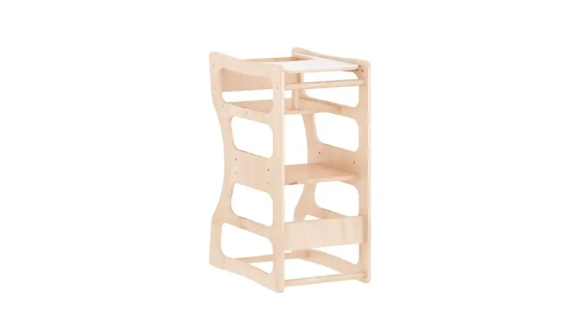NATURAL 3200398616 | Learning Tower Chair Natural Wood