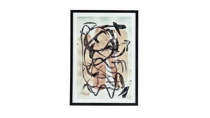 TABLO 3200421782 | Framed Canvas Print 60x90 cm Chaos Design