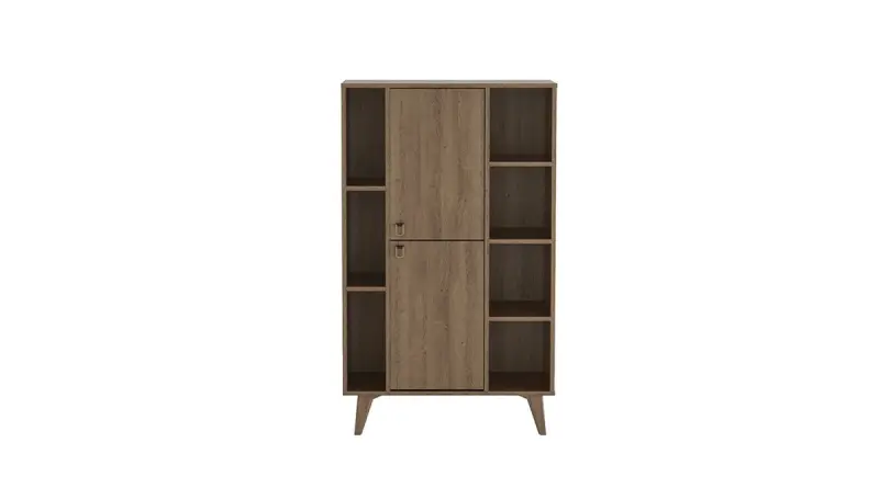 VIENA 65012 KITAPLIK | Bookshelf Modular Storage, Durable Wood Finish
