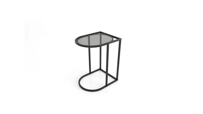 FLOW 3200422367 | Side Table Black Compact Design