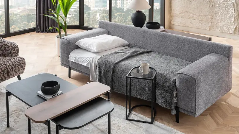 FLOW 3200422367 | Side Table Black Compact Design