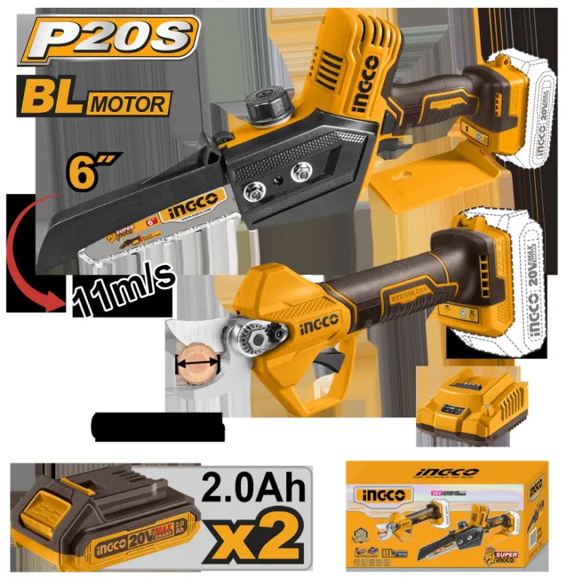 Ingco 20V akkumulýatorly gural toplumy buraw 6" we girlýanda