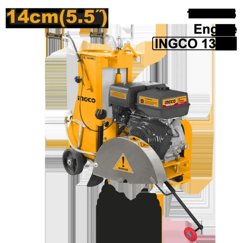 Ingco GSF16-2 benzinli çat kesiji 9,6 kWt beton we asfalt üçin