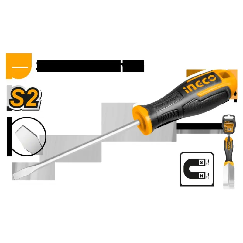 Ingco HS686125 şliçli tornawida 6.0mm x 125mm